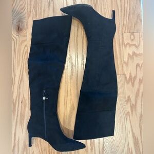 Marc Fisher Qulie Black Over-the-Knee Boots